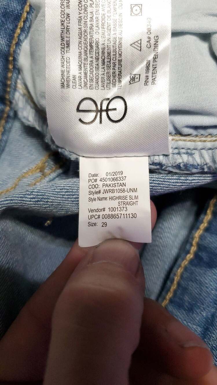 William Rast Highrise Slim Straight Jeans Light Wash Size 29 - Picture 5 of 7